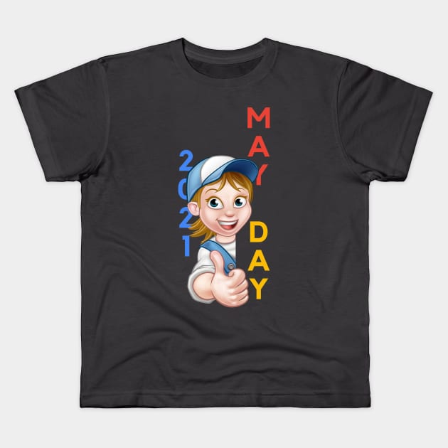 May Day Series 6 2021 Kids T-Shirt by Alfaroni